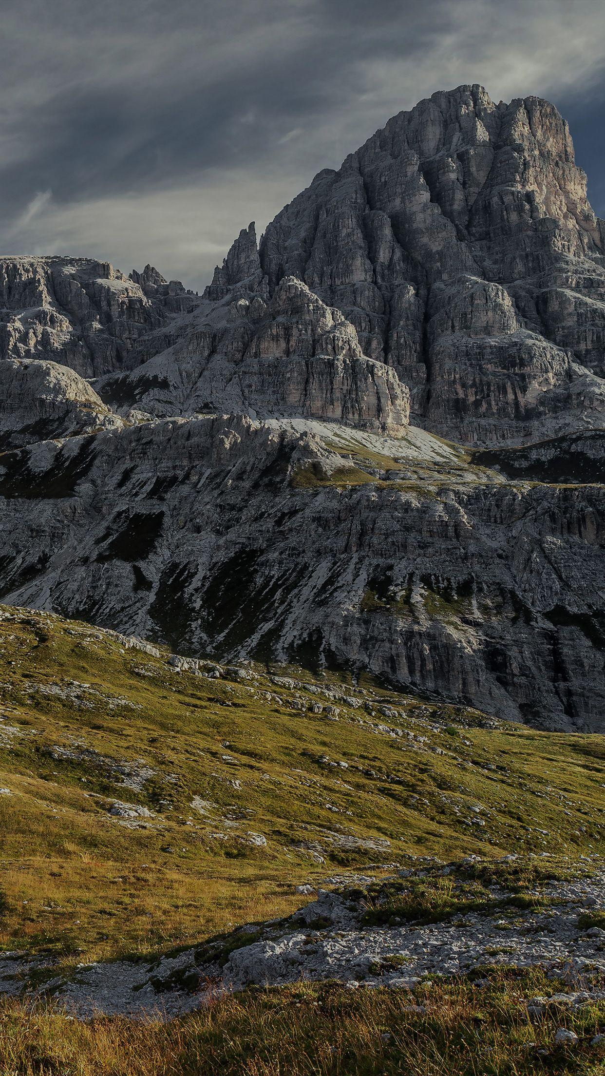 1242x2208 iPhone 6 Wallpaper 5k imac dark mountain nature