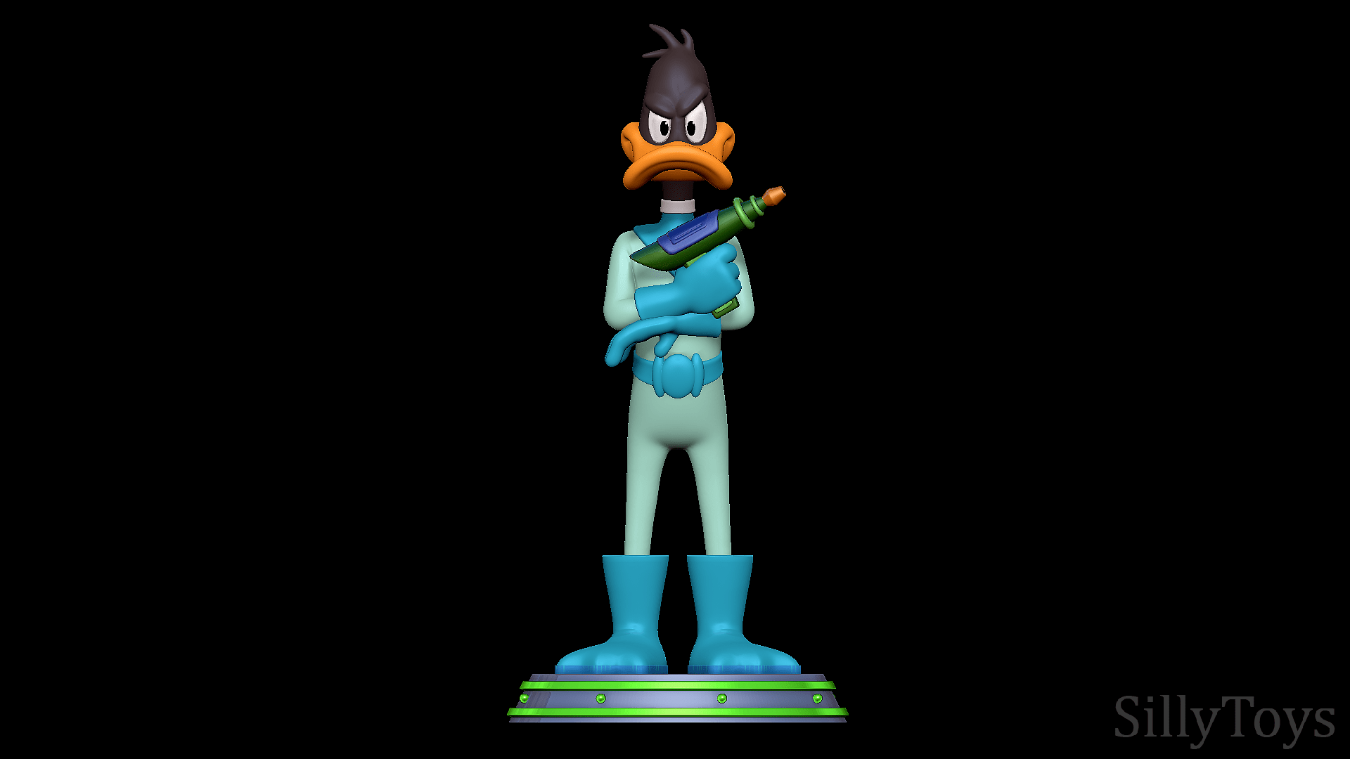 1920x1080 3D file Daffy Duck Dodgers