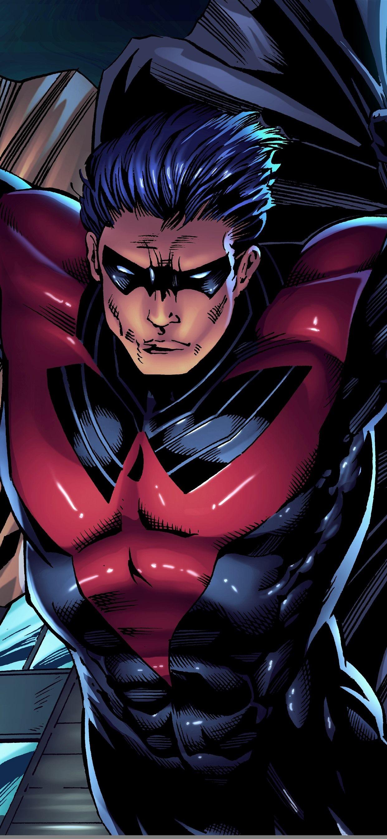 1242x2688 DC Comics, Red Robin, Robin, Batman, superheroes, art