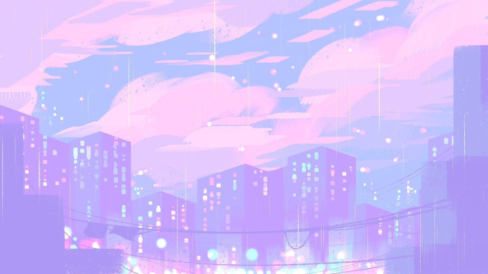 1920x1080 Purple Aesthetic Anime Wallpaper