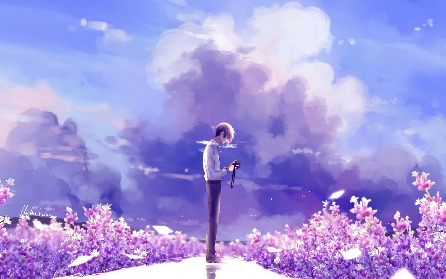 1440x900 Animeguy Animemanga Clouds
