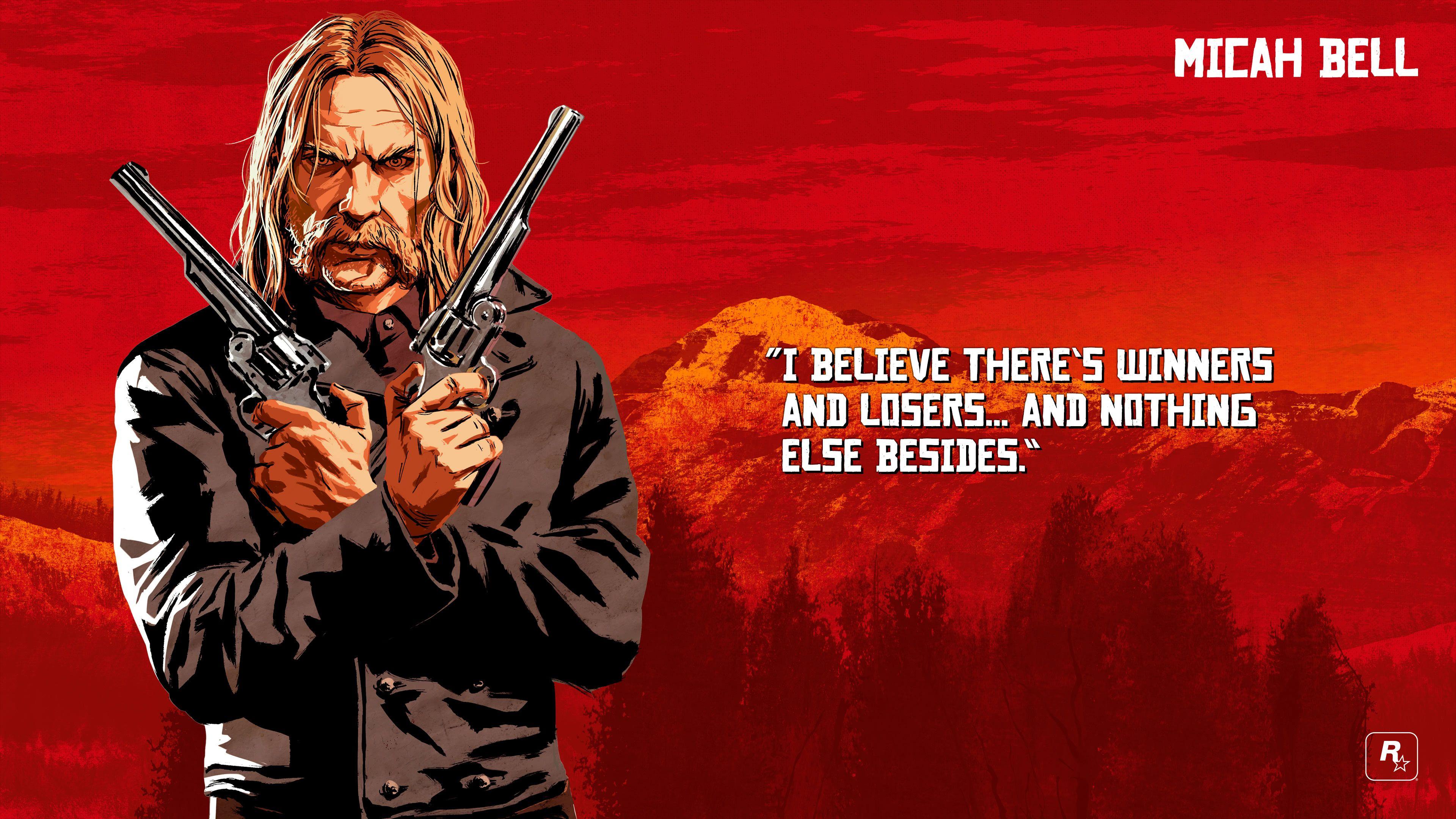 3840x2160 Red Dead Redemption 2 Micah Bell UHD 4K Wallpaper