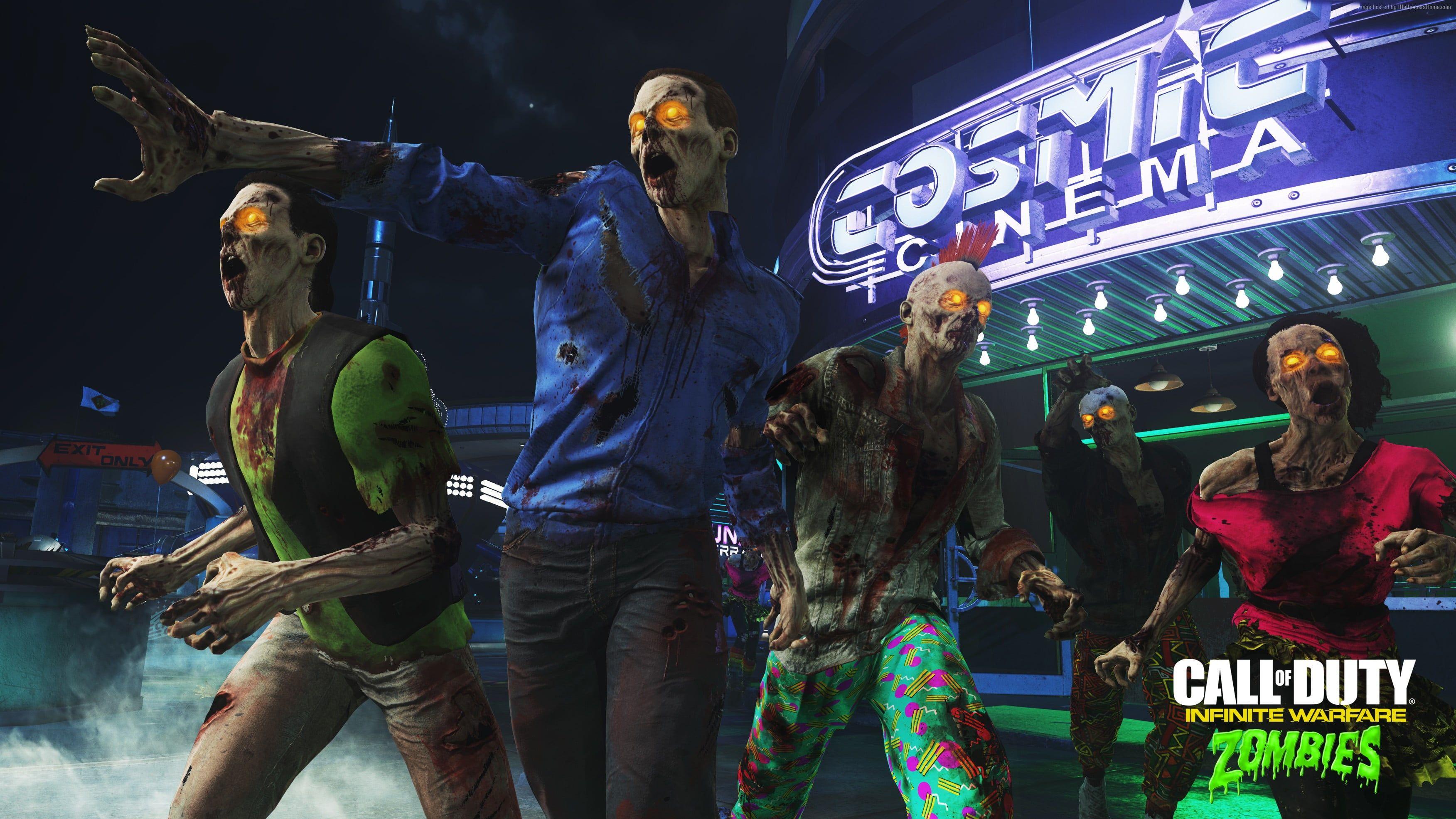 3504x1971 Call Of Duty Zombies poster HD wallpaper