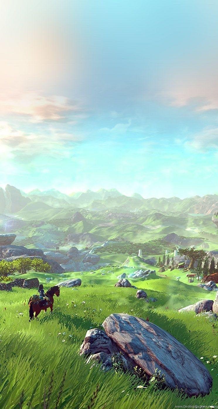 744x1392 Legend Of Zelda Field Green iPhone 5s Wallpaper Download