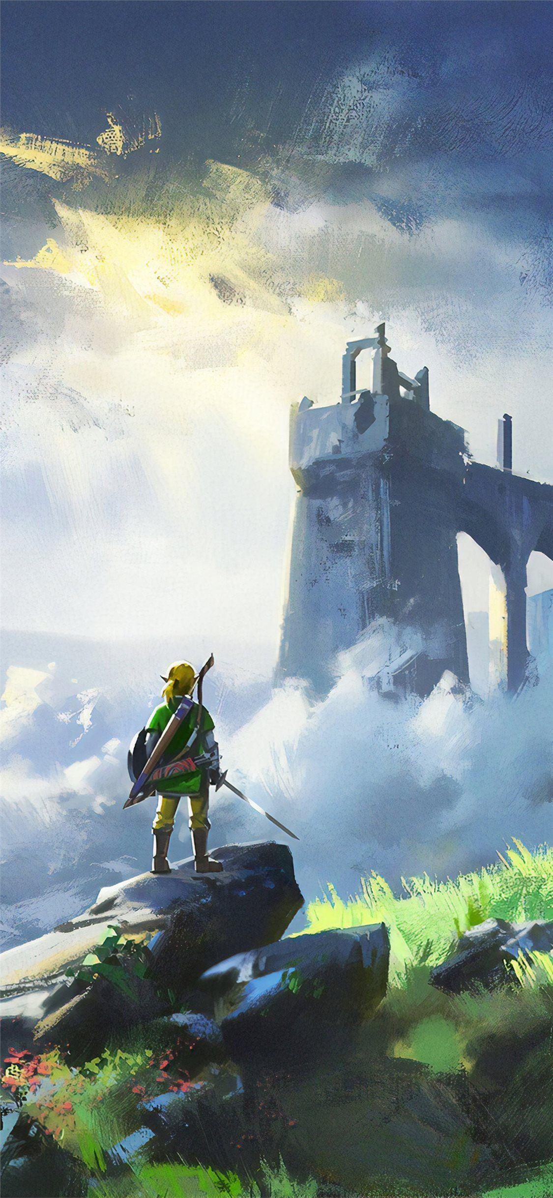 1125x2436 the legend of zelda breath of wild game 4k iPhone X