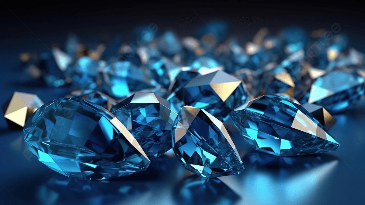 1200x673 3D Rendered Blue Background With