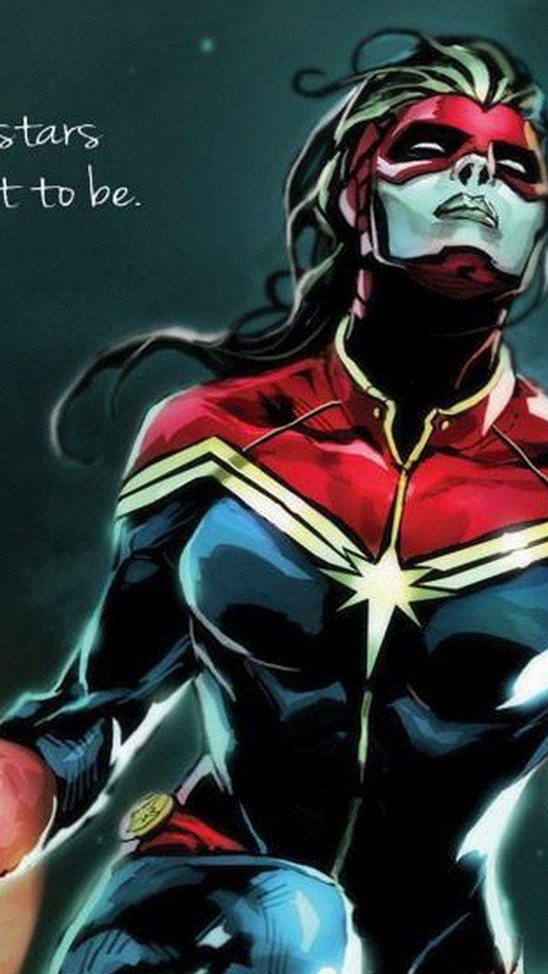 1080x1920 Captain Marvel Animated Phone Wallpaper Phone