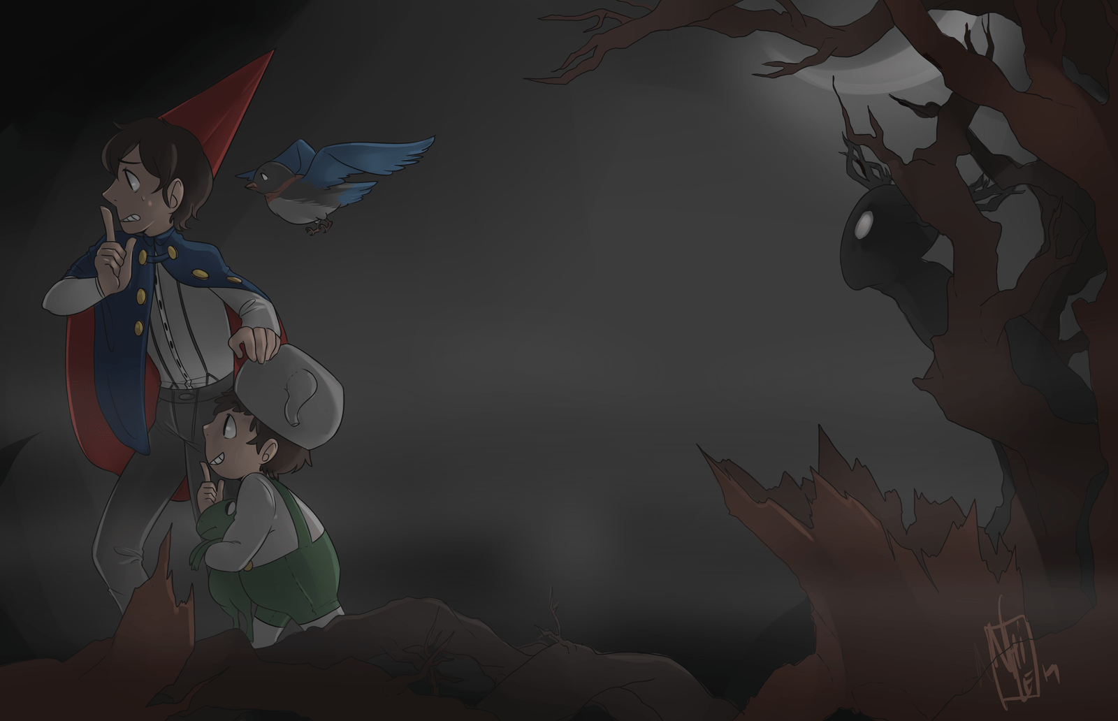 1600x1032 Silence! The Beast may hear you! The Garden Wall