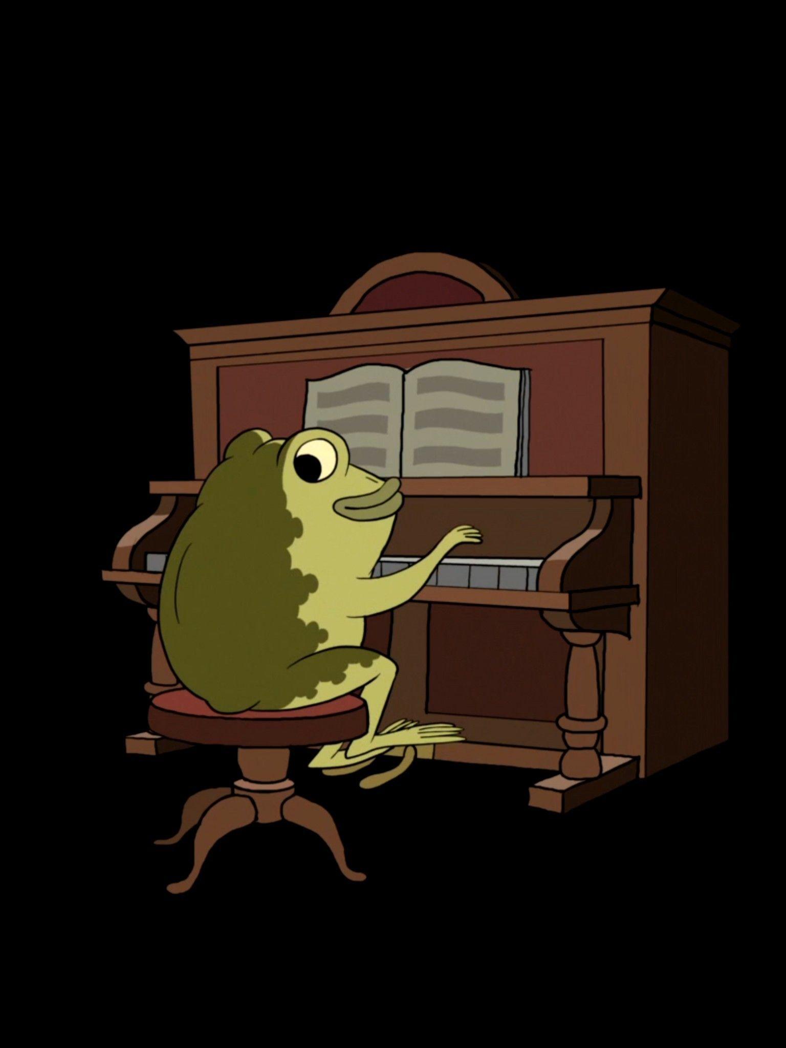 1536x2048 Cartoon Frog Wallpaper