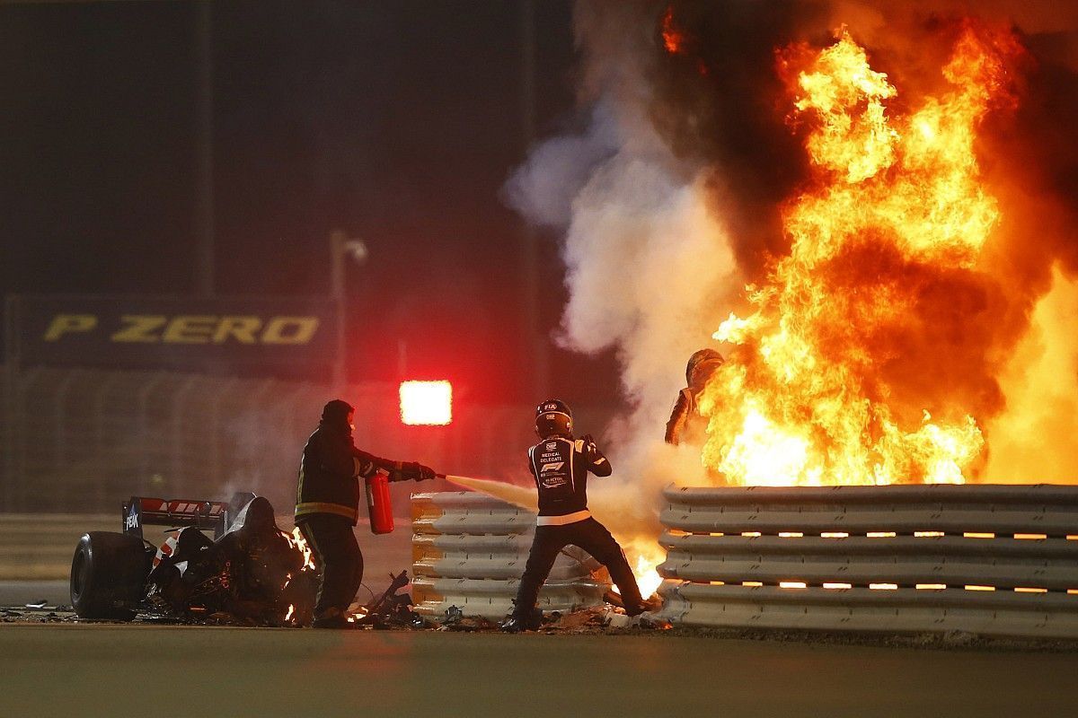 1200x800 F1 snapper wins award for Grosjean photo