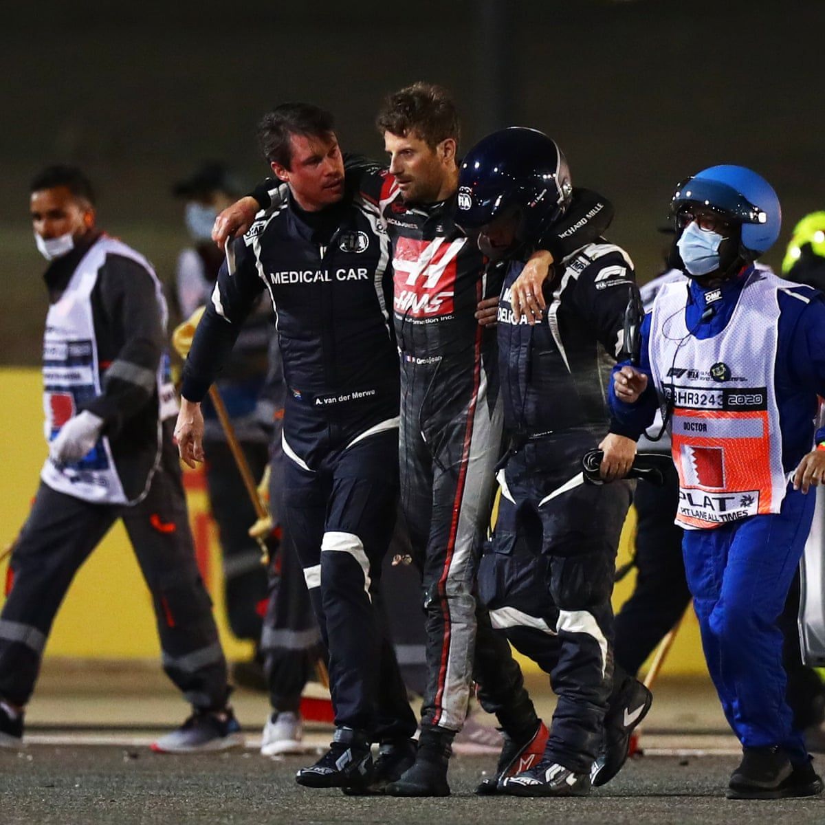 1200x1200 Romain Grosjean to leave hospital but