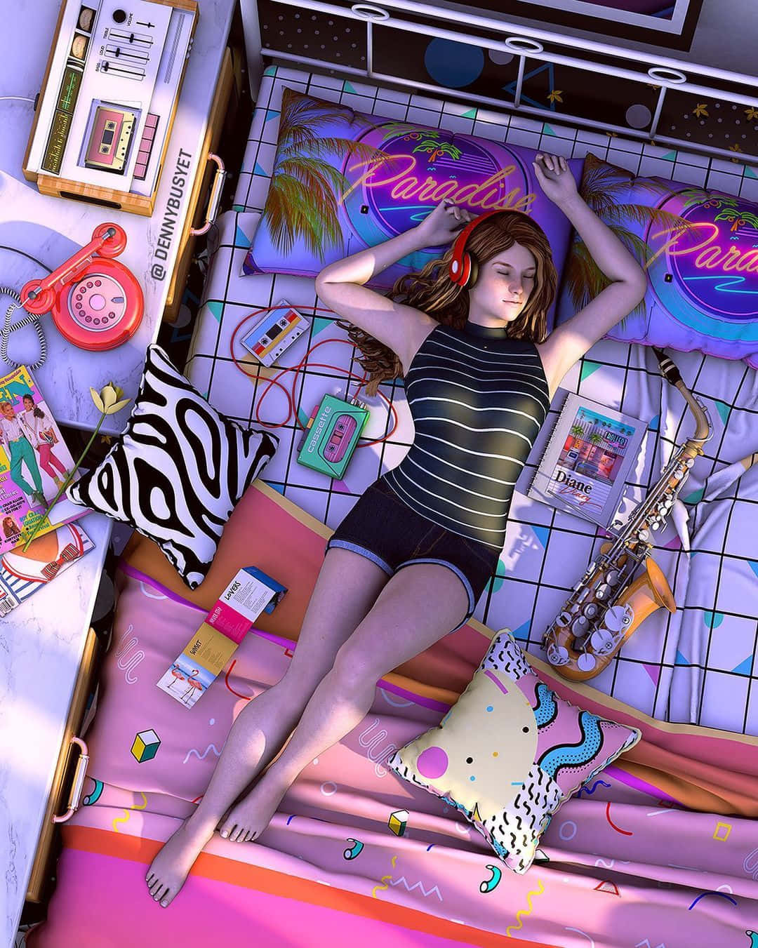 1080x1351 Download 90s Aesthetic Synthwave Retro