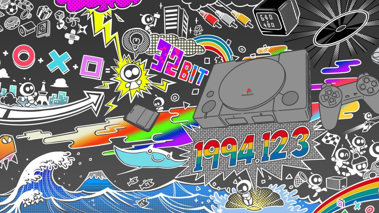 1280x720 PlayStation Mural from Astro's Playroom