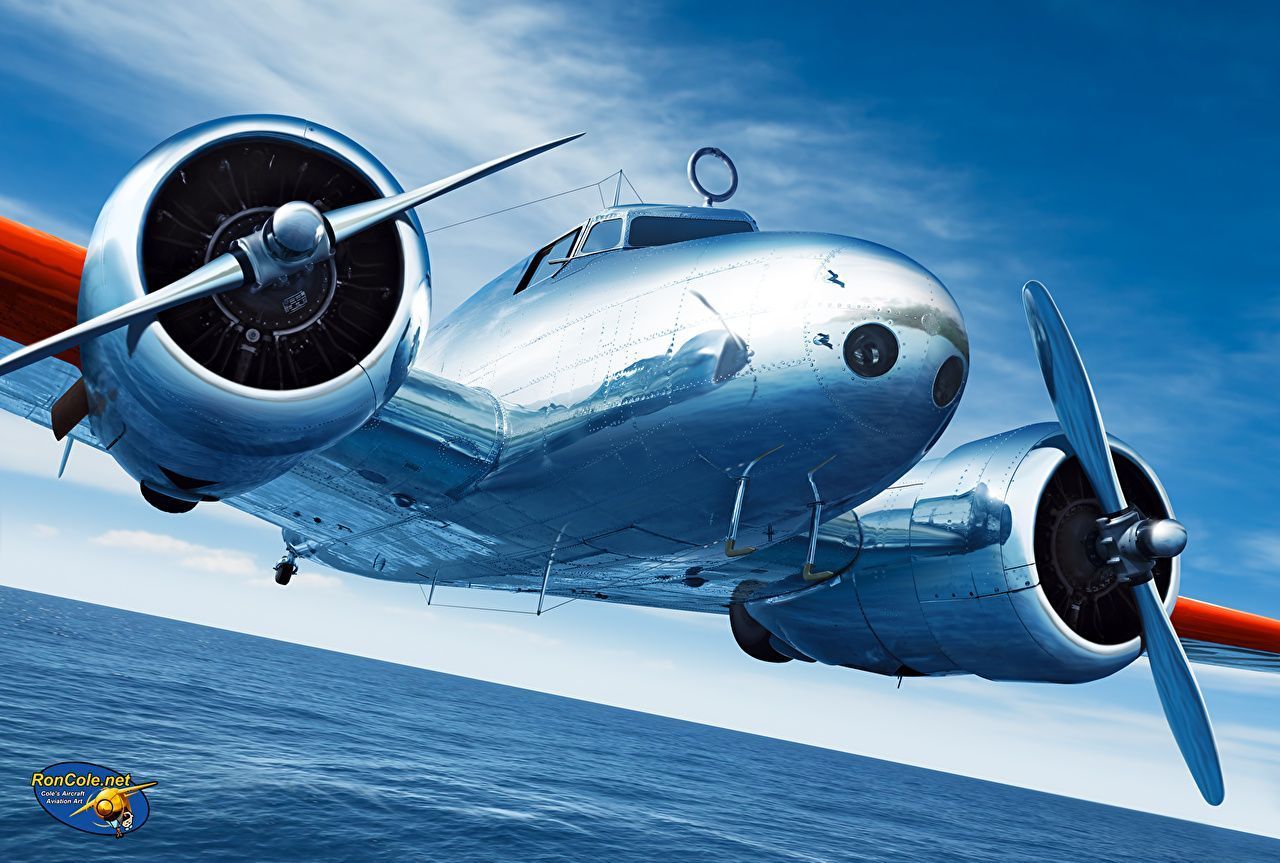 1280x863 Lockheed Electra 10 Painting Art