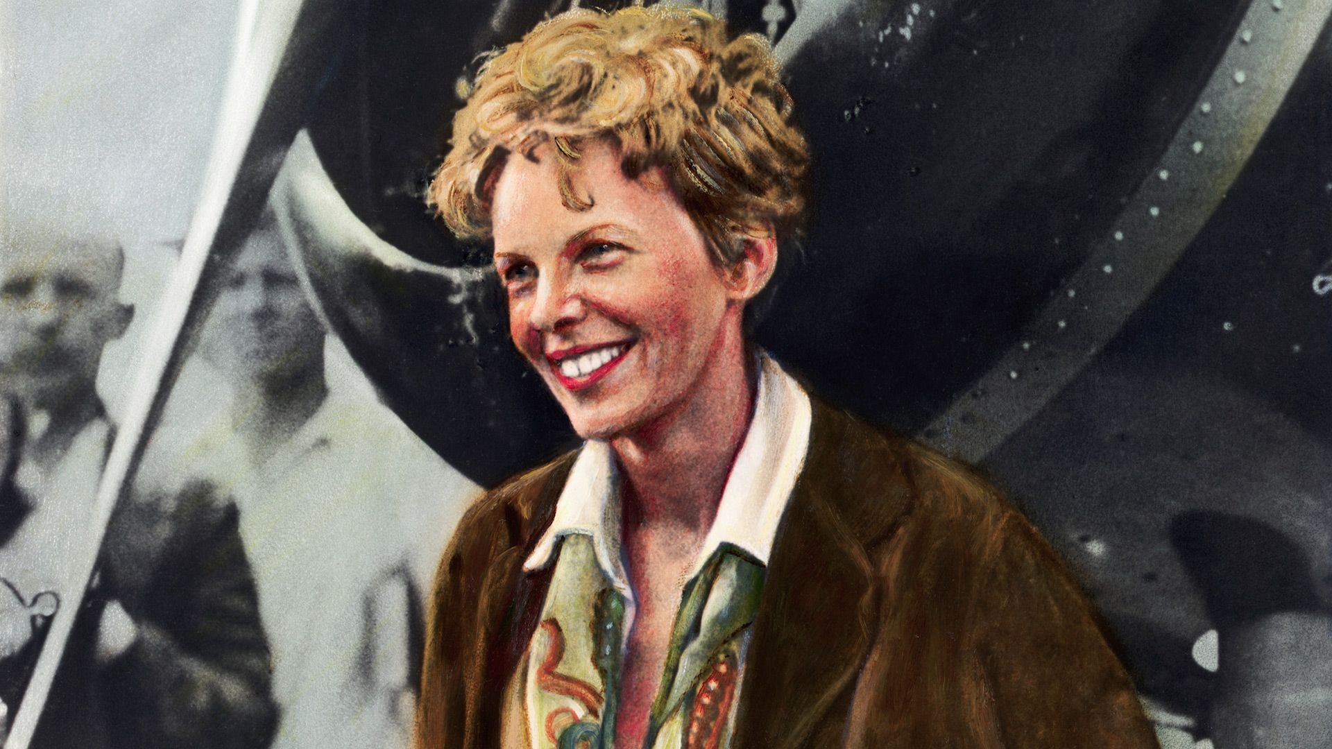 1920x1080 August 1932: Amelia Earhart Was