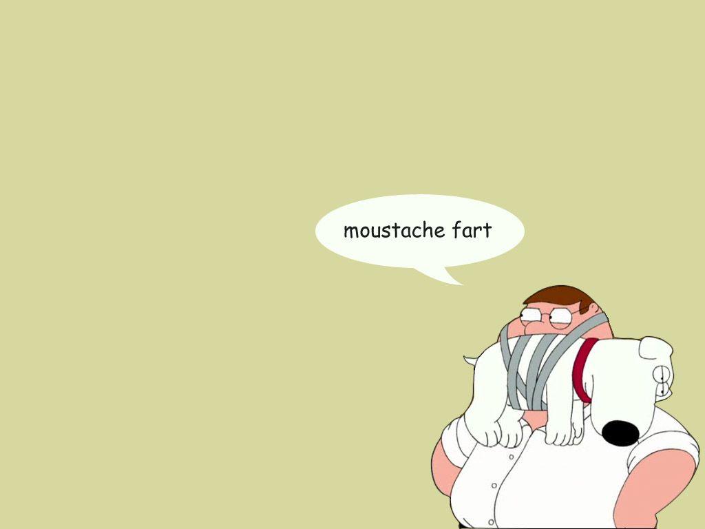 1024x768 moustache fart Griffin Wallpaper