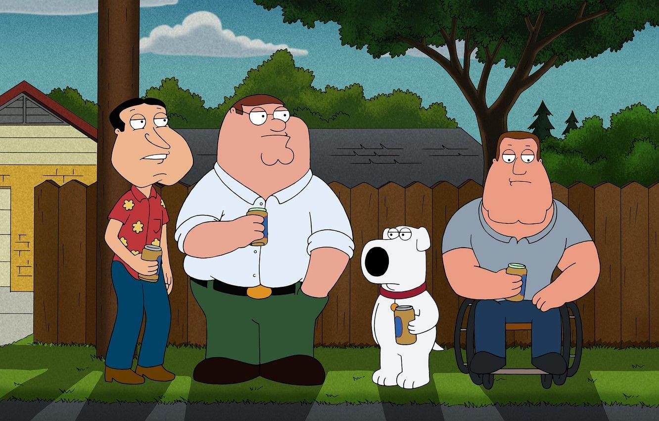 1332x850 Wallpaper Family guy, Family Guy, Peter, Joe, Joe, Glenn
