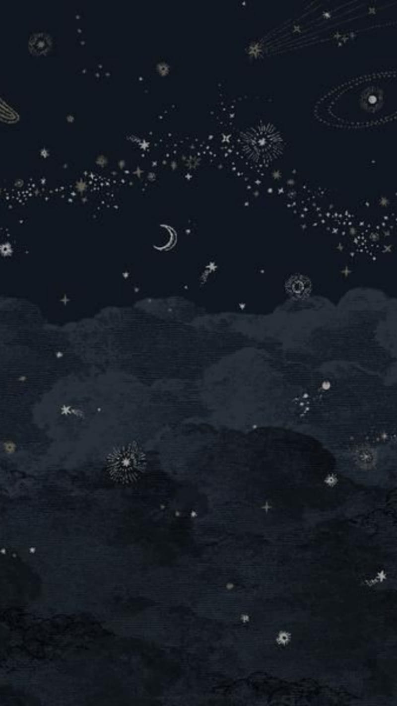 800x1422 Dark night, aesthetic, nigth, HD phone