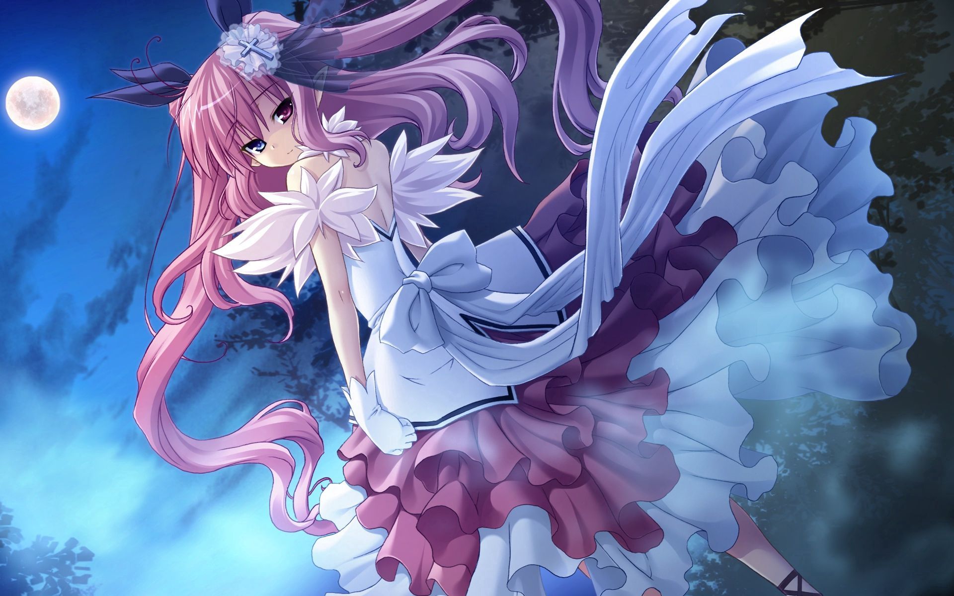 1920x1200 HD desktop wallpaper: Yoke, Night, Hair