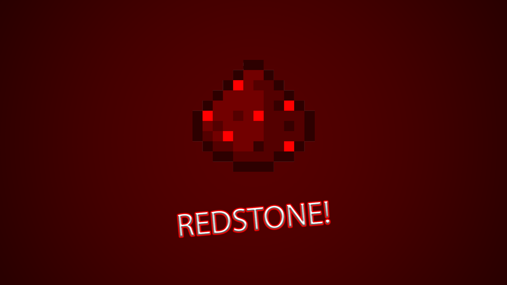 1920x1080 Minecraft Redstone Wallpaper PNG