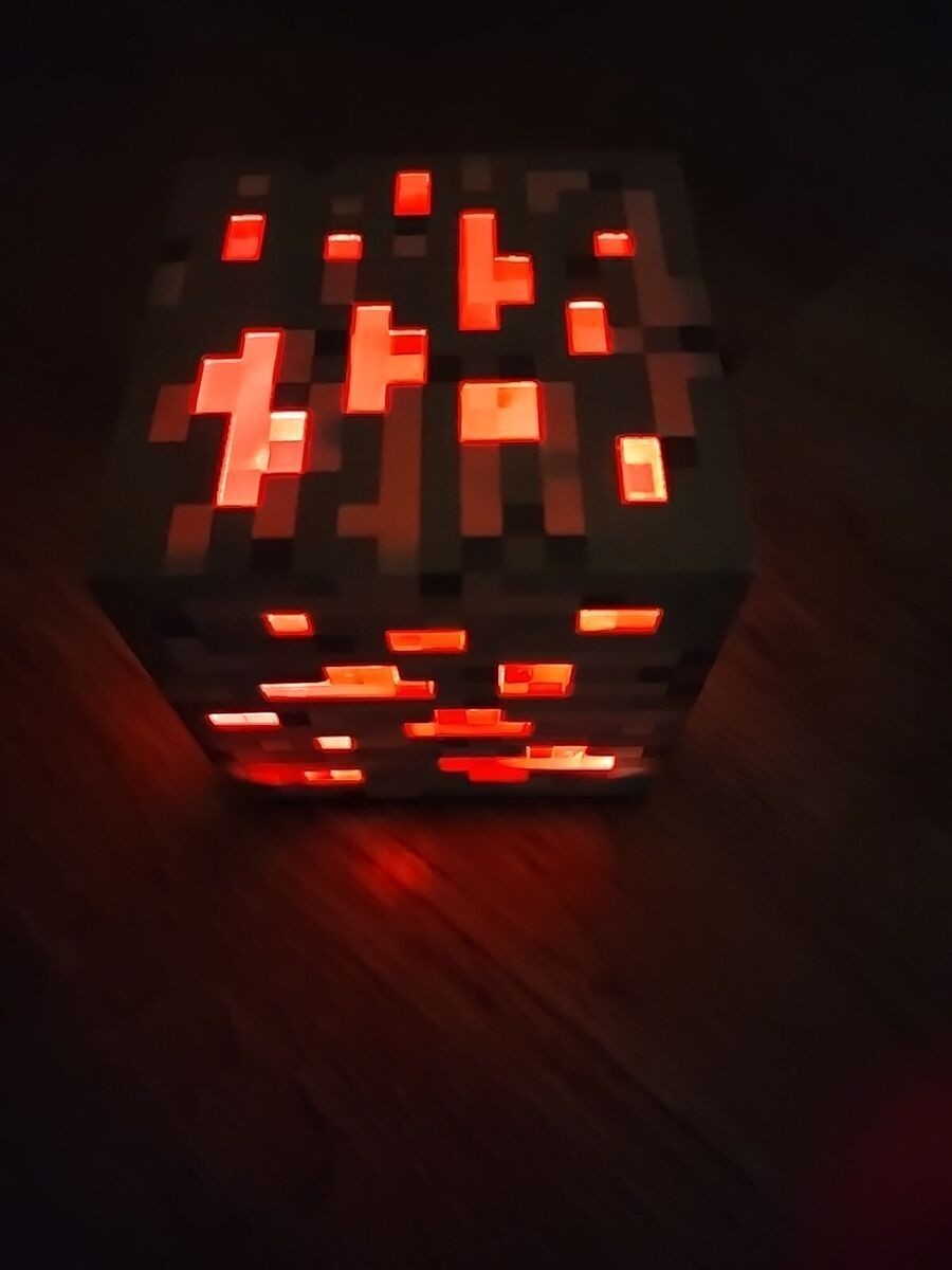 900x1200 MINECRAFT REDSTONE ORE NIGHTLIGHT