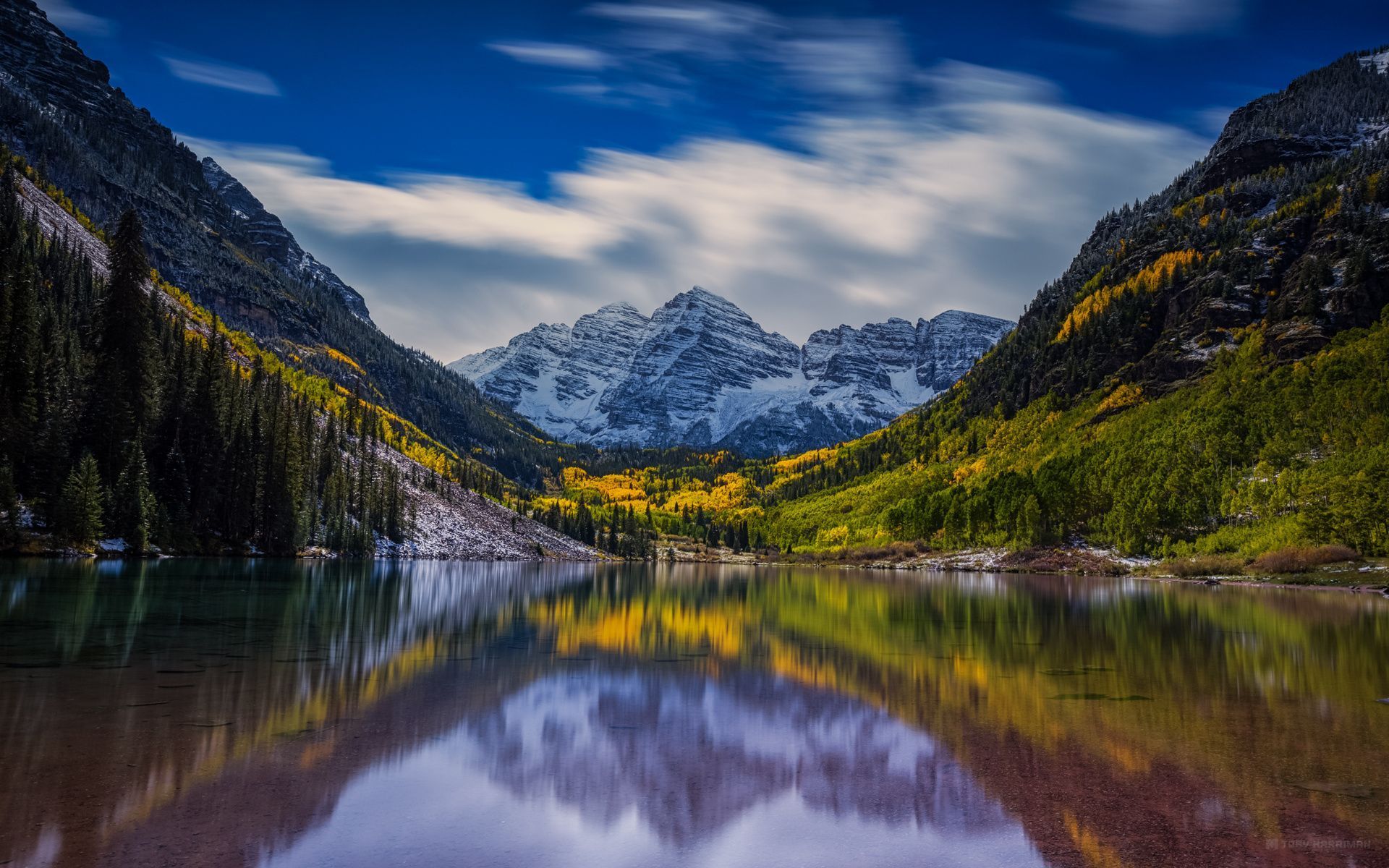 1920x1200 Maroon Lake, Maroon Bells, Colorado