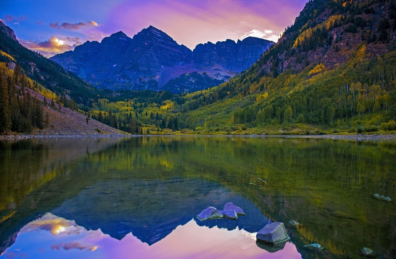 1280x839 Free Maroon Bells & Aspen Image