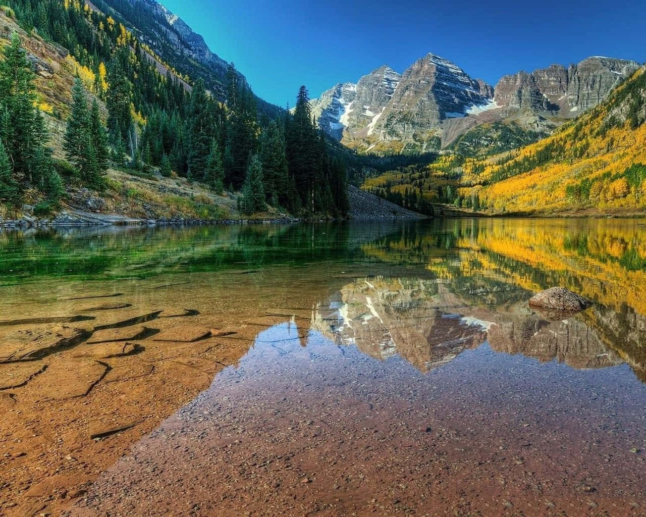 1280x1024 Download Pictureque Maroon Bells