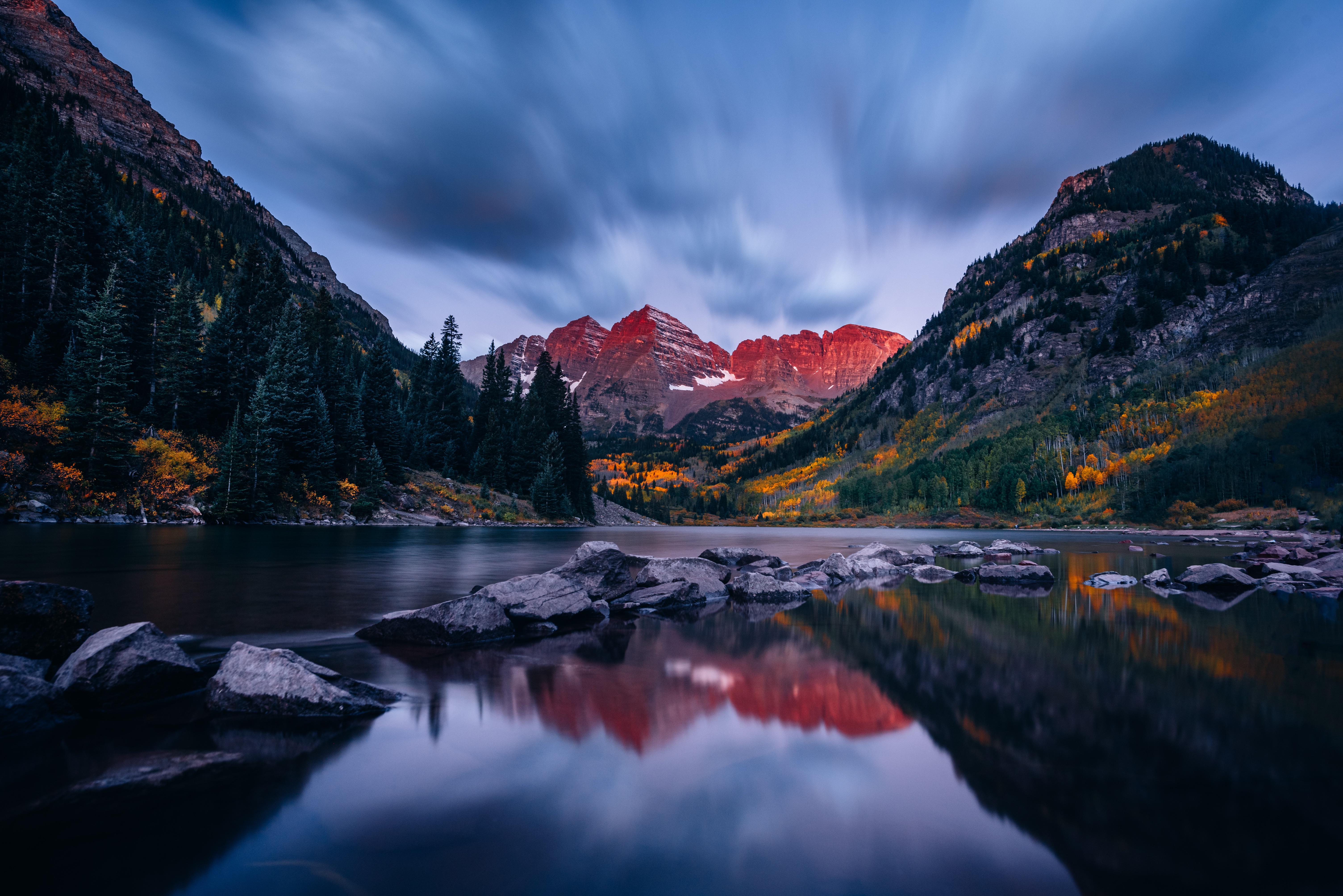 6016x4016 Alpenglow on the Maroon Bells