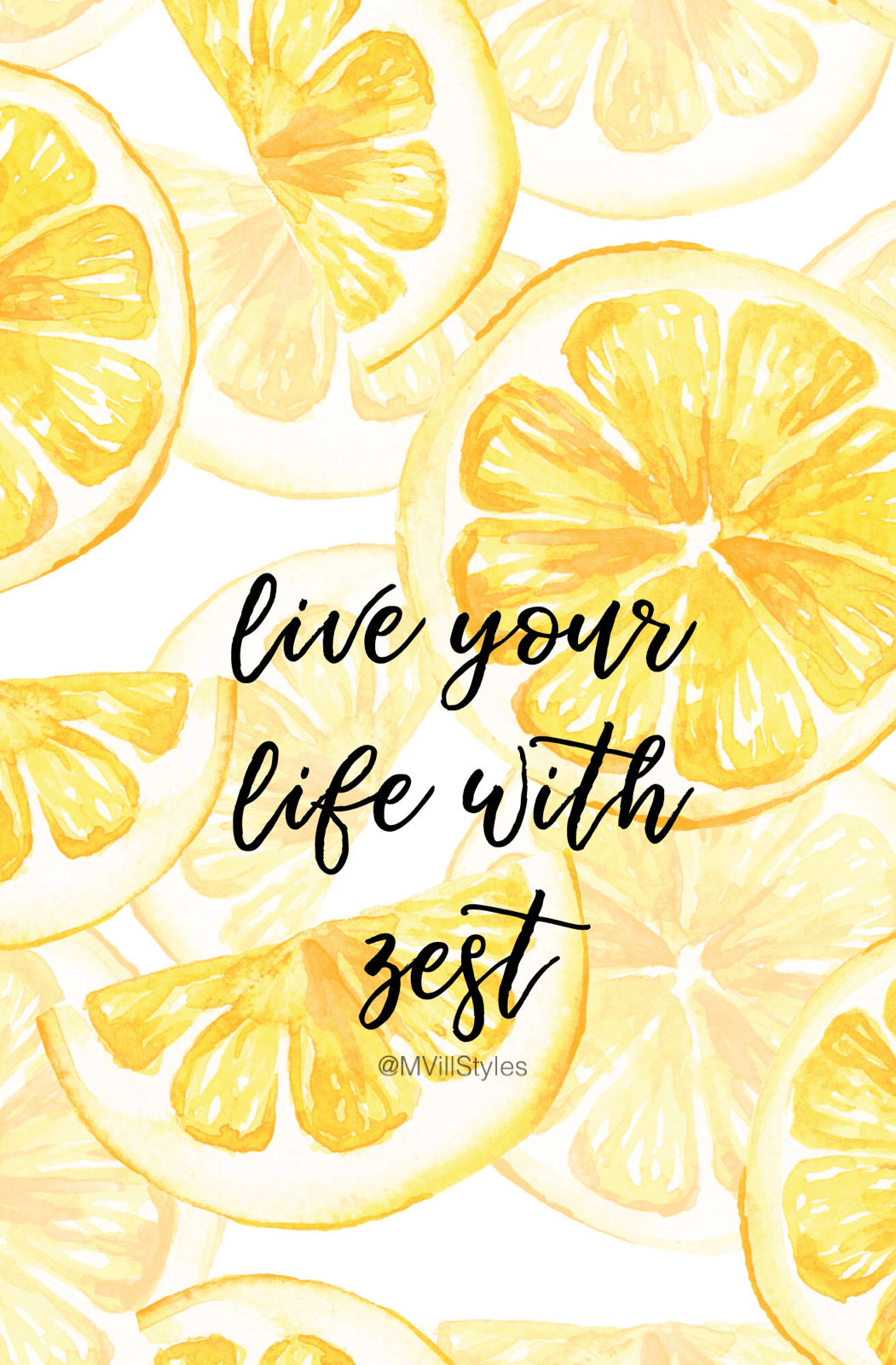 1051x1600 Live Your Life with Zest - Summer Lemon Hình nền iPhone