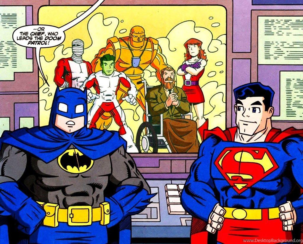 1024x825 Wallpaper Superfriends Batman Doom Patrol Dc Super Friends
