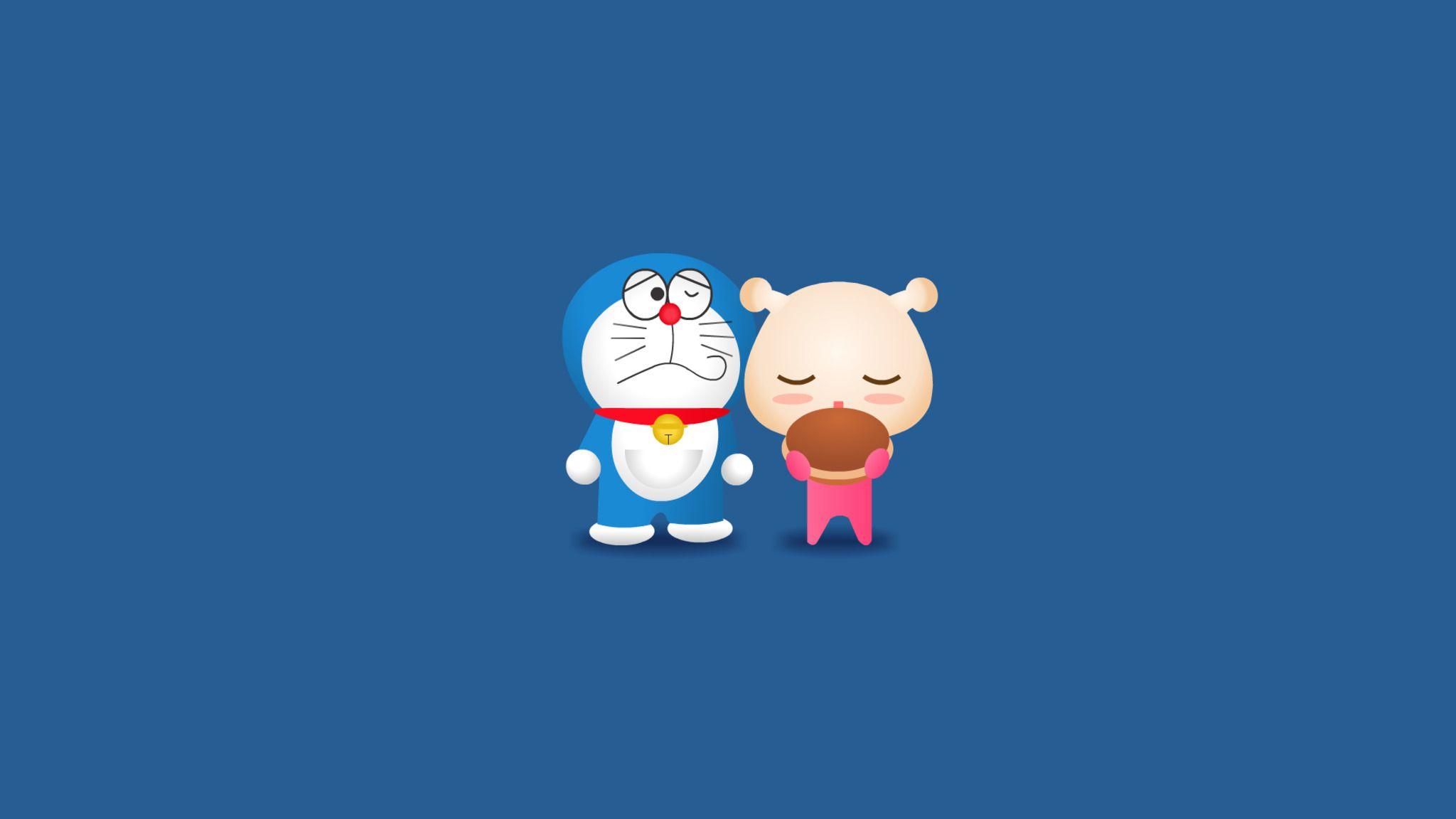 2048x1152 Doraemon Minimalism 2048x1152 Resolution HD 4k