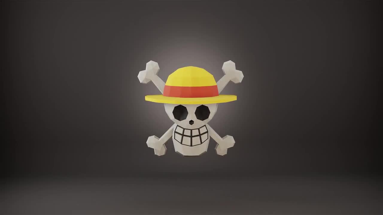1280x720 One Piece Mugiwara Pirate Skull