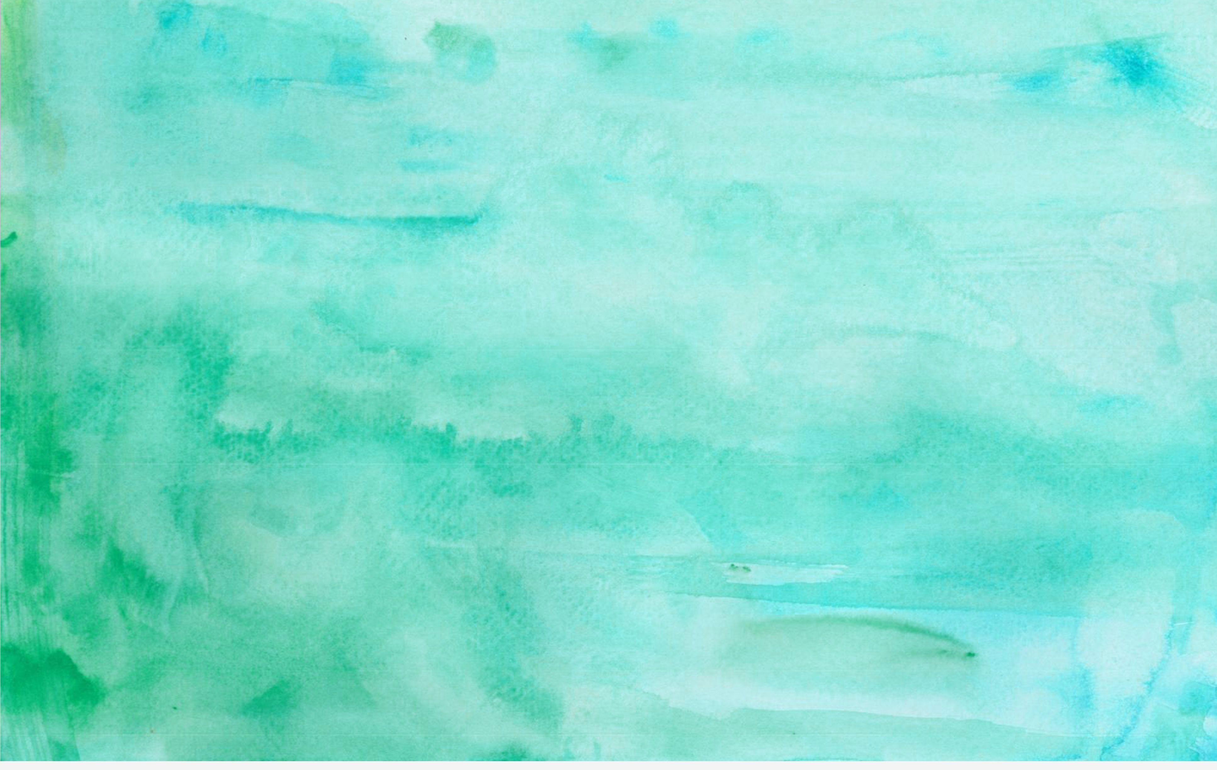 3867x2447 Aqua Green Watercolor Wallpaper