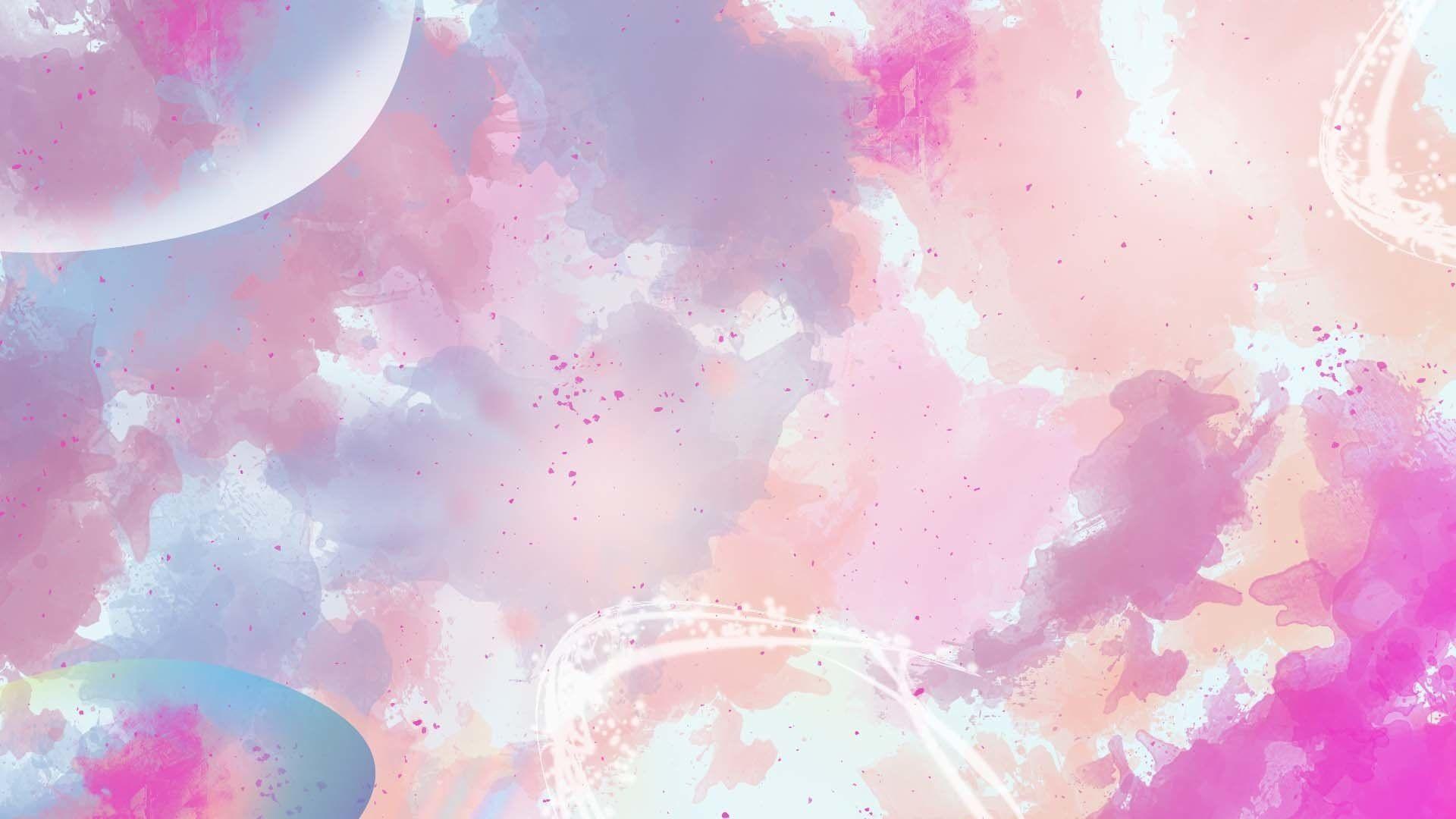 1920x1080 Pastel watercolors HD Wallpaper. Background Image