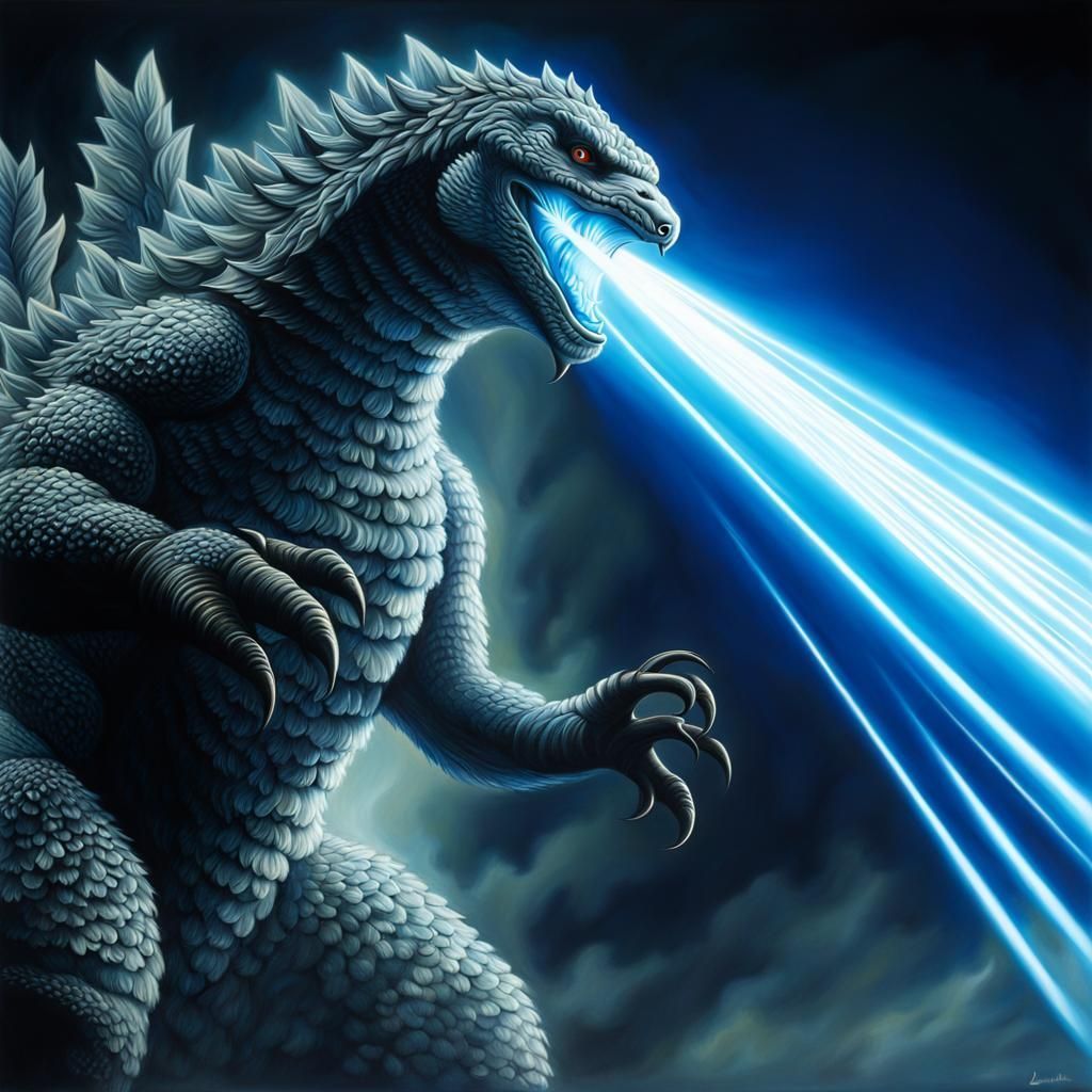 1024x1024 Godzilla Generated Artwork