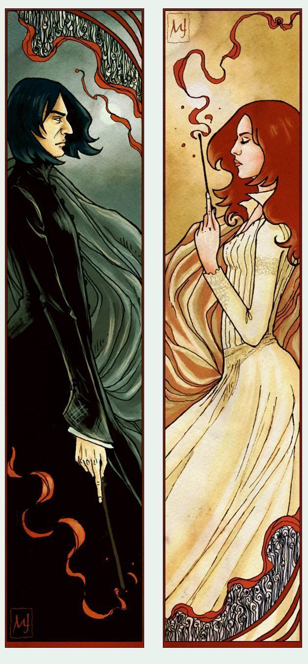 626x1350 Severus Lily Bookmarks. Harry potter bookmark art, Harry potter bookmark