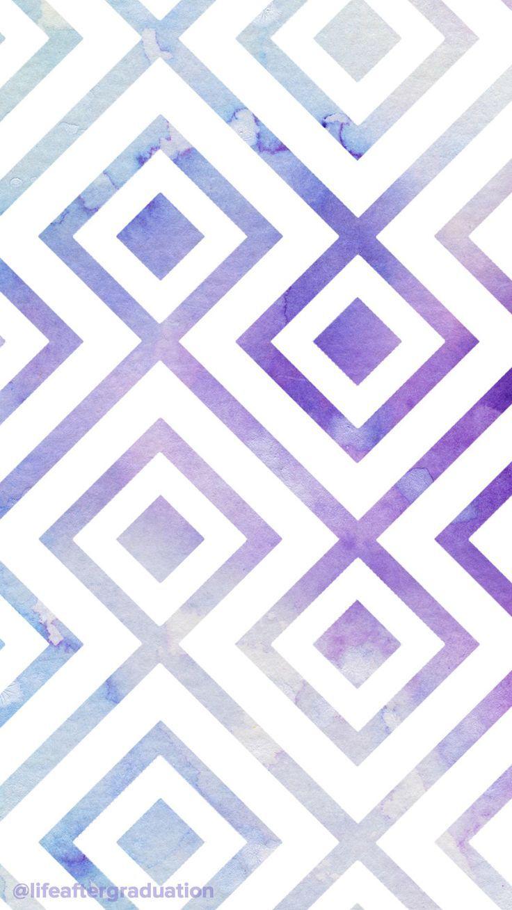736x1308 purple & blue watercolor pattern phone wallpaper