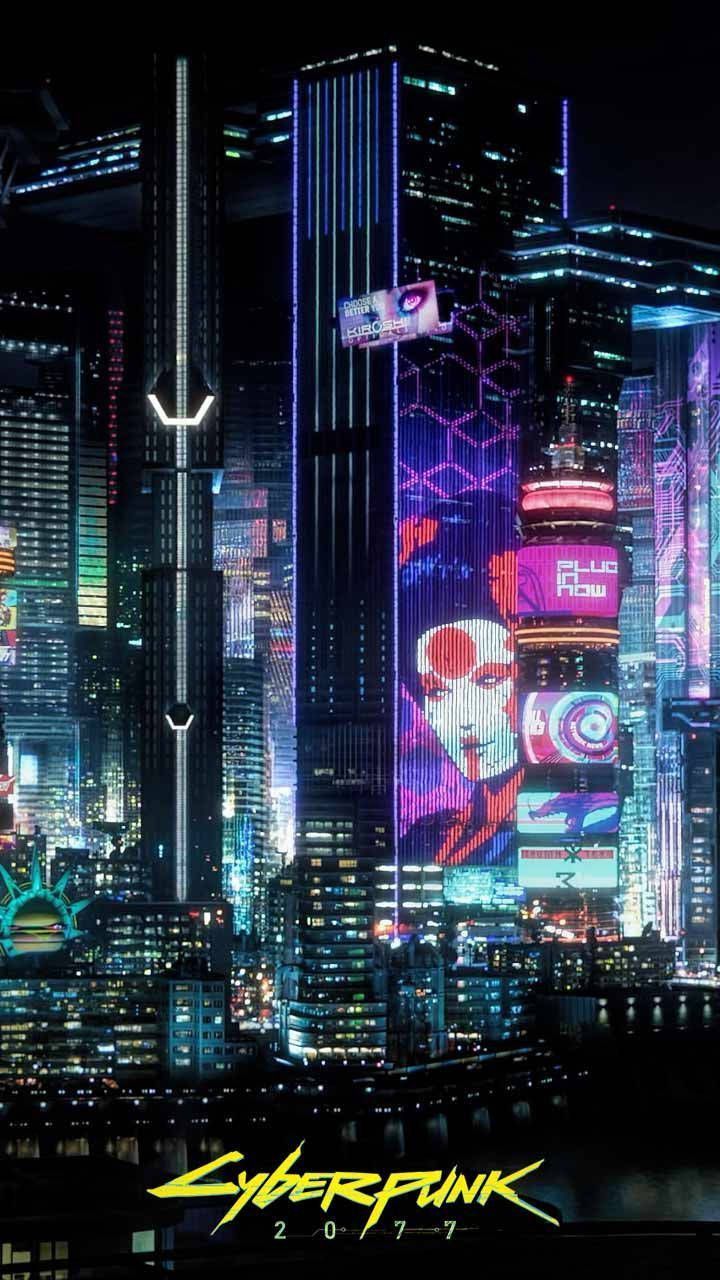 720x1280 Free Cyberpunk City HD Wallpaper