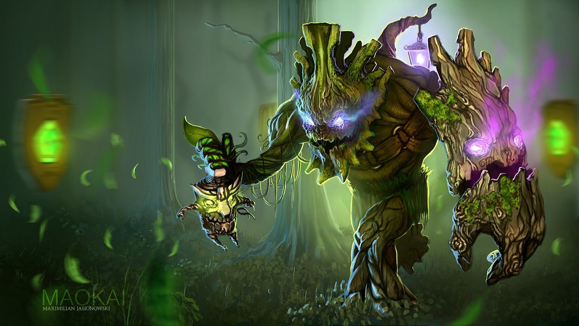 1920x1080 Maokai Fanart Wallpaper