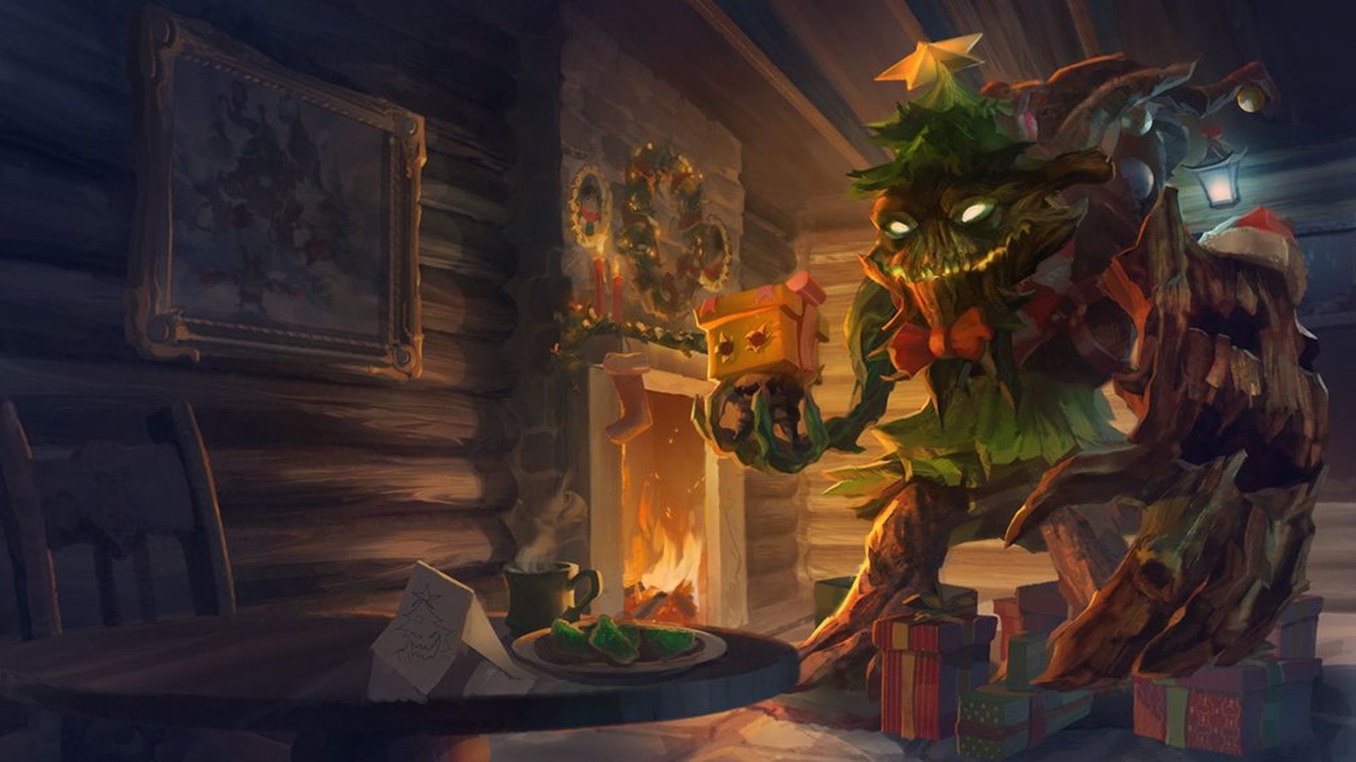 1920x1080 Festive Maokai Wallpaper