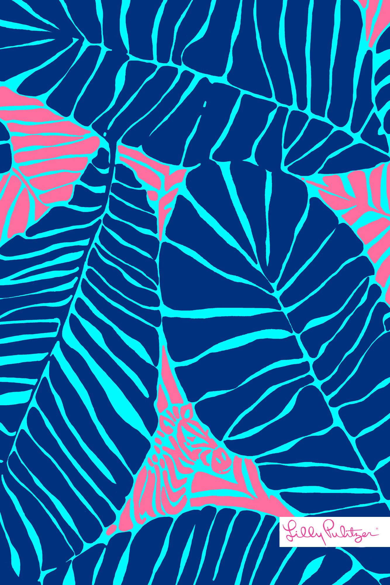 1334x2001 Lilly Pulitzer Under The Palm IPhone Wallpaper Wp4006524