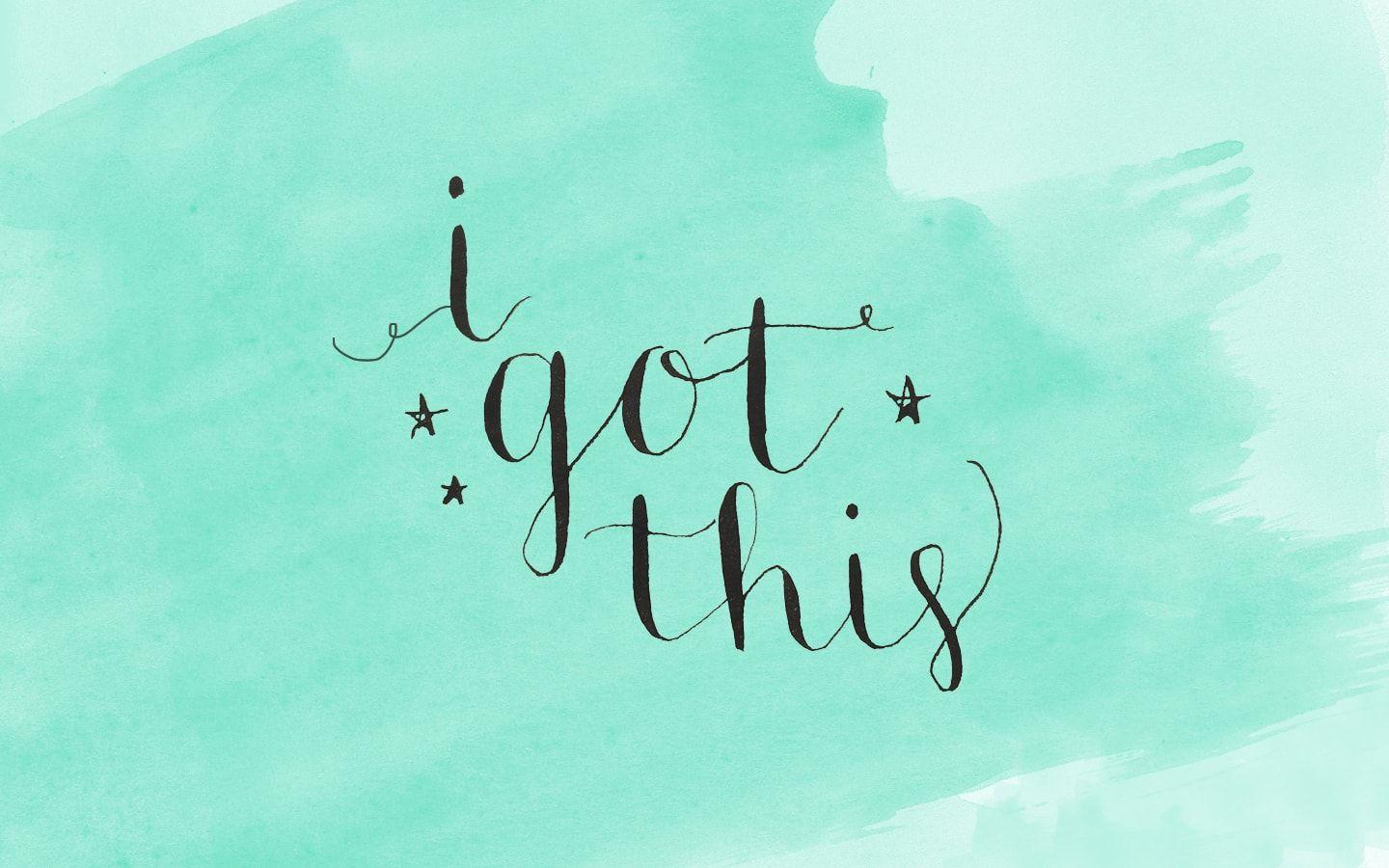 1440x900 Friday Freebie: I Got This Calligraphy Wallpaper