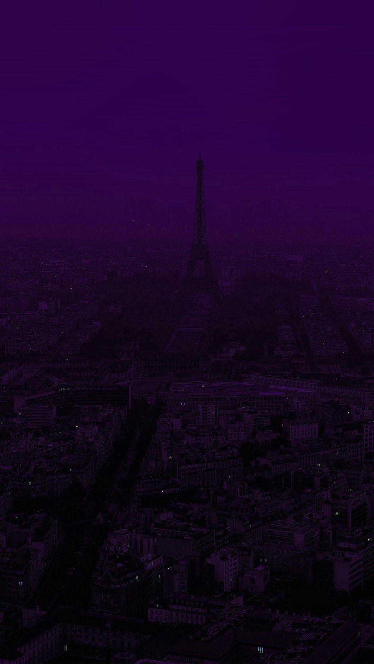 1242x2208 Hình nền iPhone.  Paris màu tím đậm