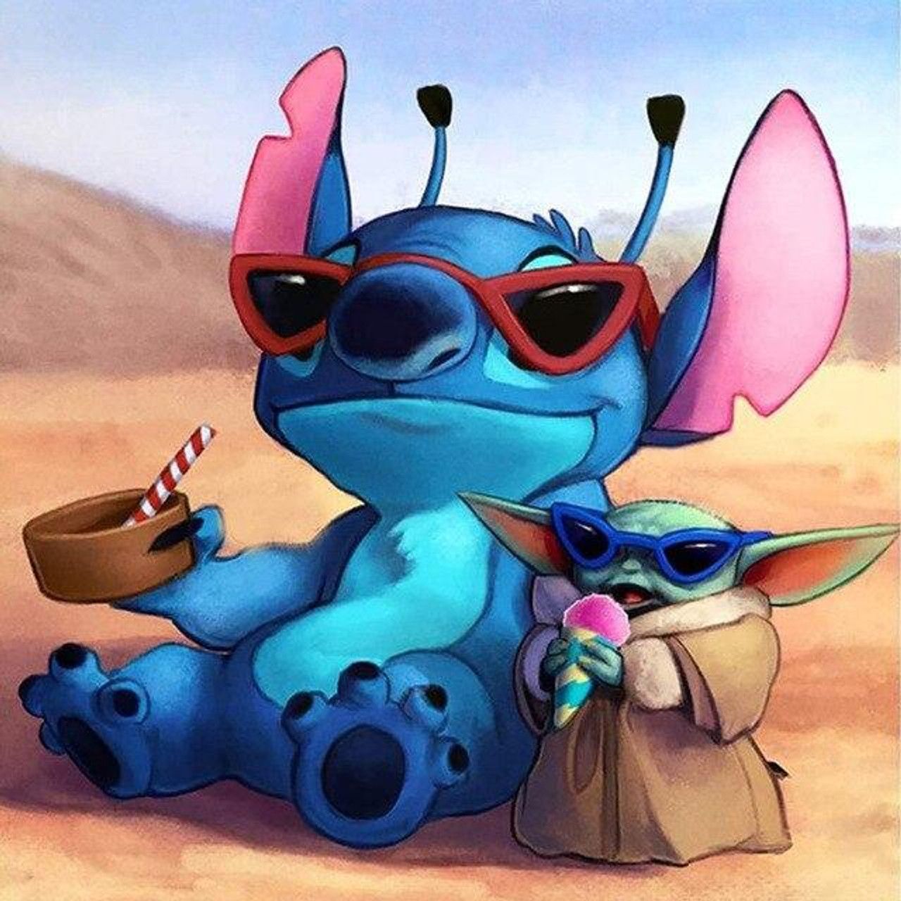 1280x1280 5D Diamond Painting Stitch and Baby