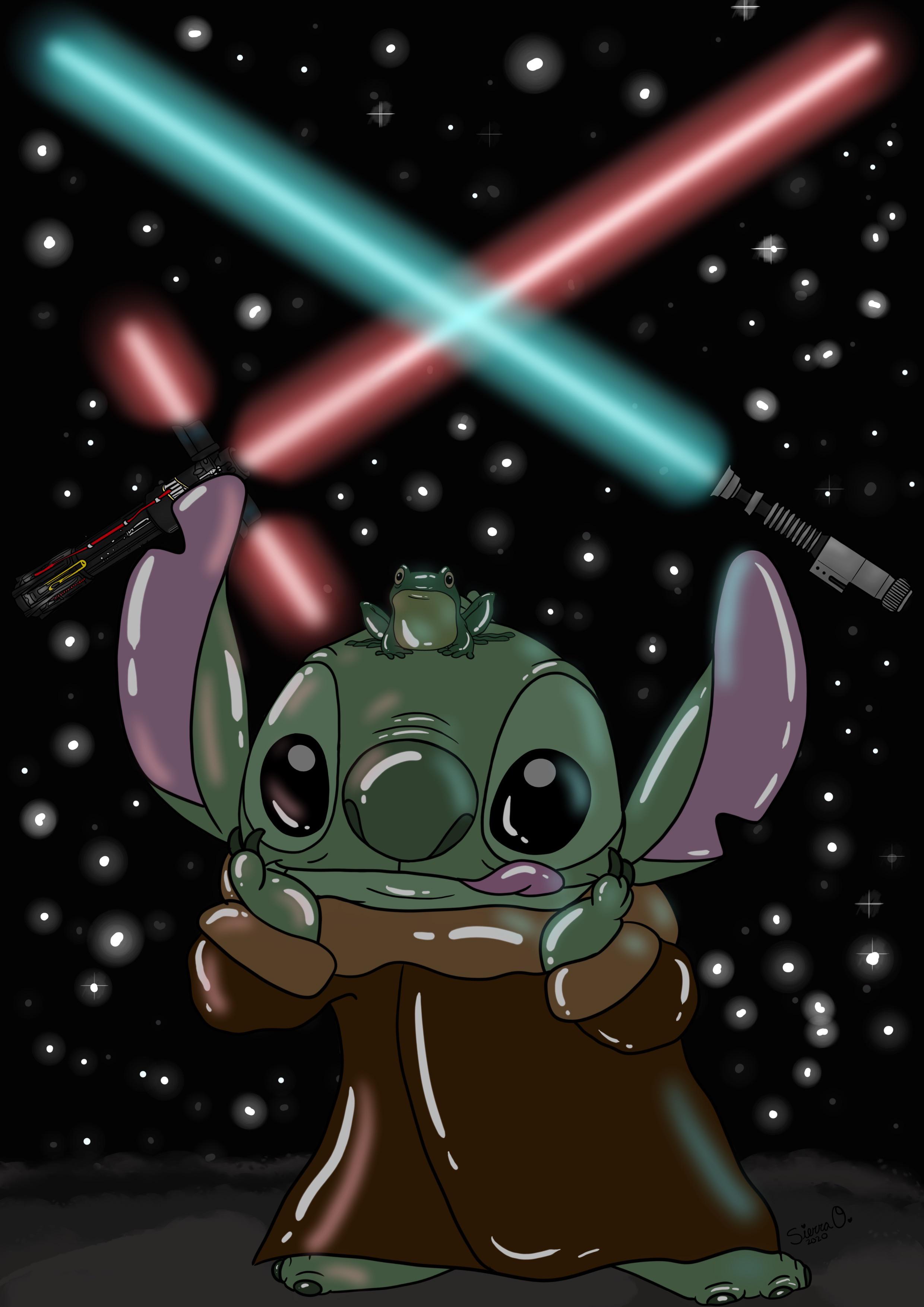 2480x3508 Stitch as baby yoda! What do you think