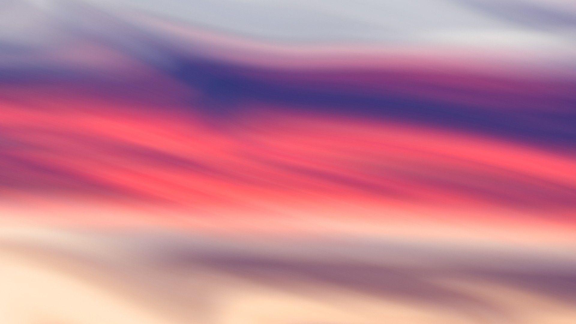 1920x1080 Sky: Red Beige Sky Colors Pastel Wallpaper With Clouds for HD 16:9