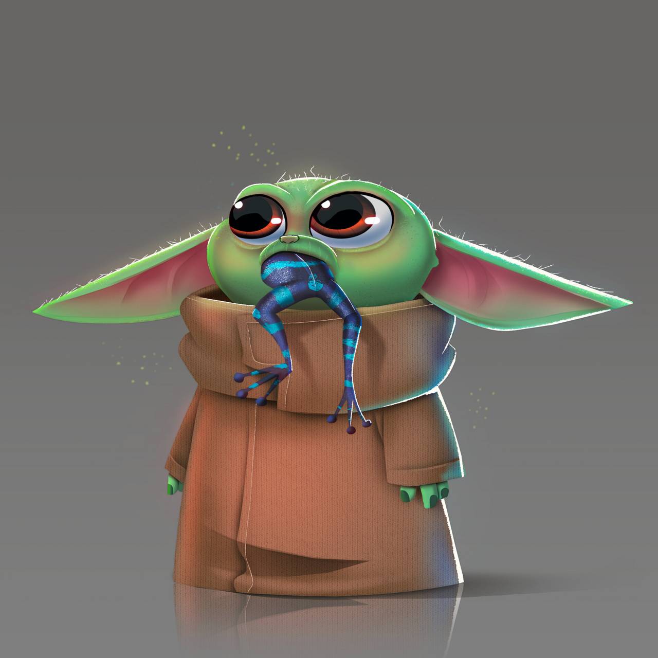 1280x1280 Stitch And Baby Yoda Wallpaper