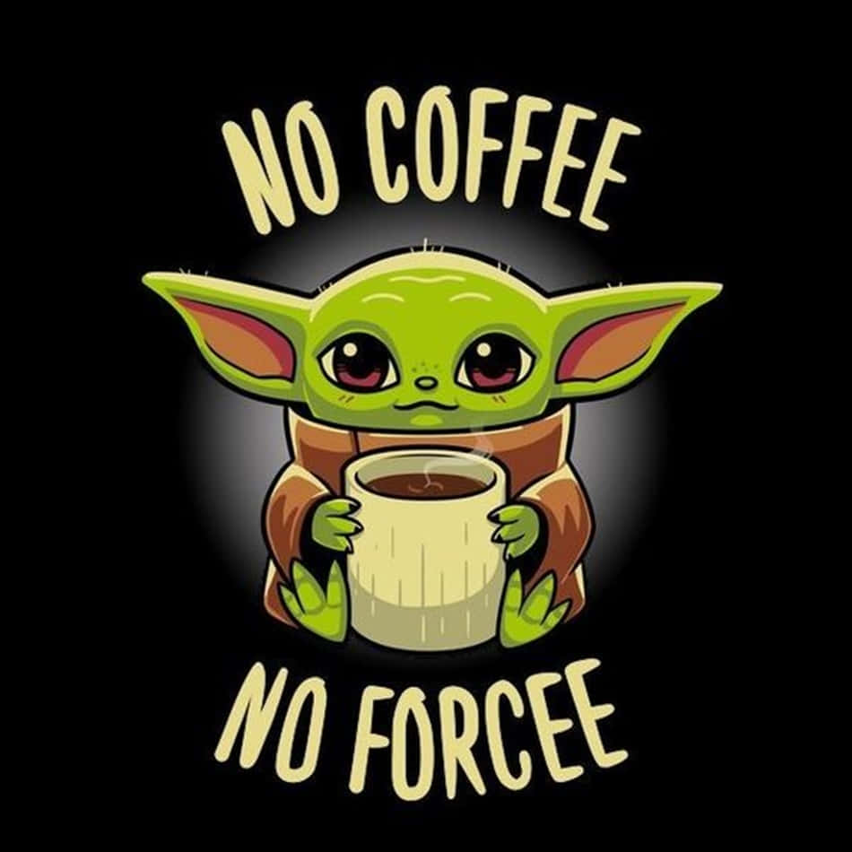 950x950 Adorable Baby Yoda Cartoon Wallpaper