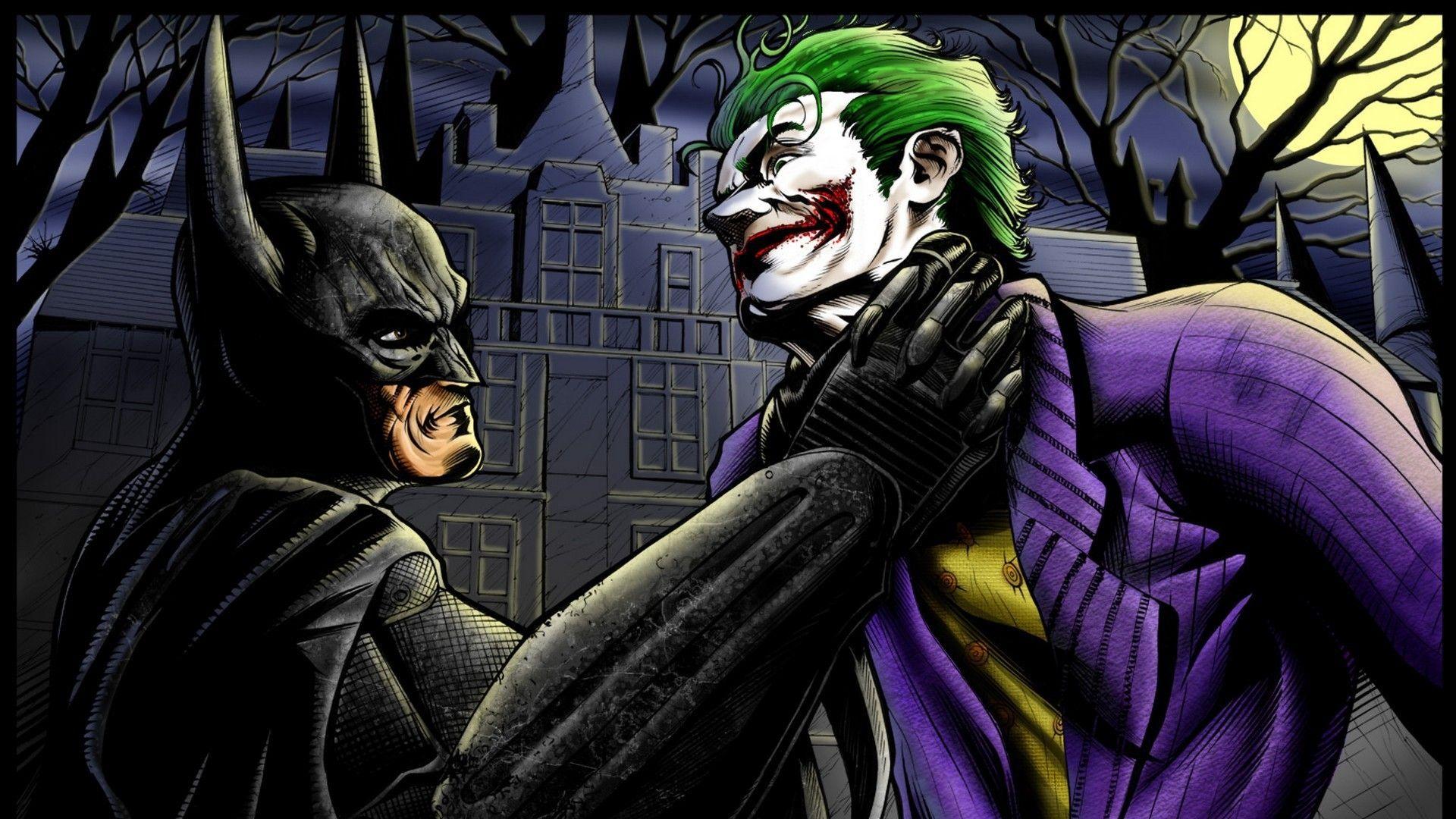 1920x1080 Batman and Joker Wallpaper background picture
